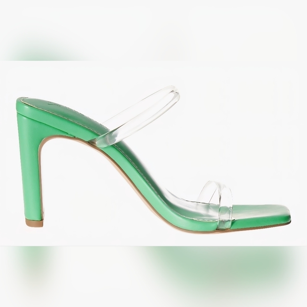 The Drop Avery Square Toe TWO Strap High Heeled Sandal #778-779 - Picture 10 of 14
